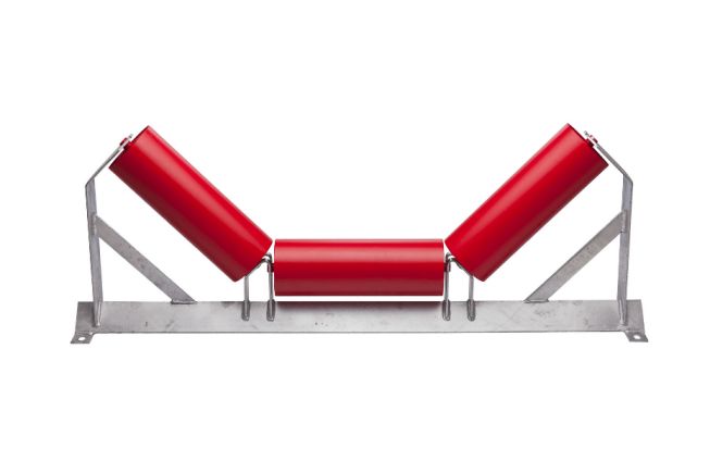 Роликовые опоры лоткового конвейера