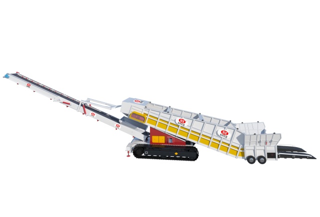 Гусеничный приемно-разгрузочный конвейер