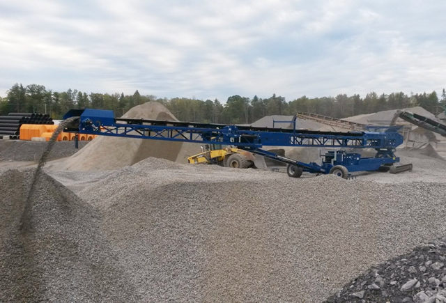 Гусеничный радиальный штабелер серии KTB R